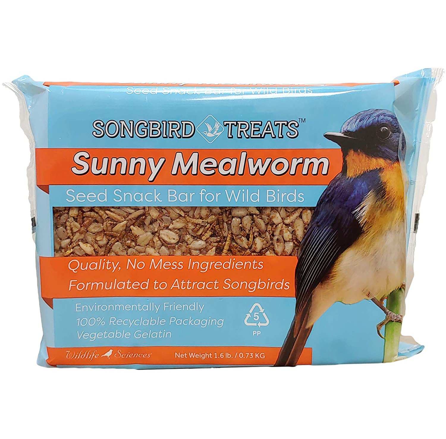 Songbird Treats Sunny Mealworm Seed Bar 1.6 lb